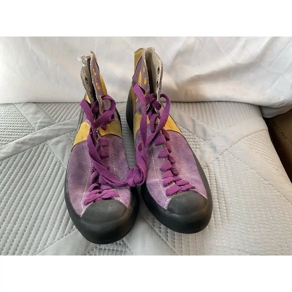 Climbing Shoes Leather Italy La Sportiva Mariacher High Top sz 11
